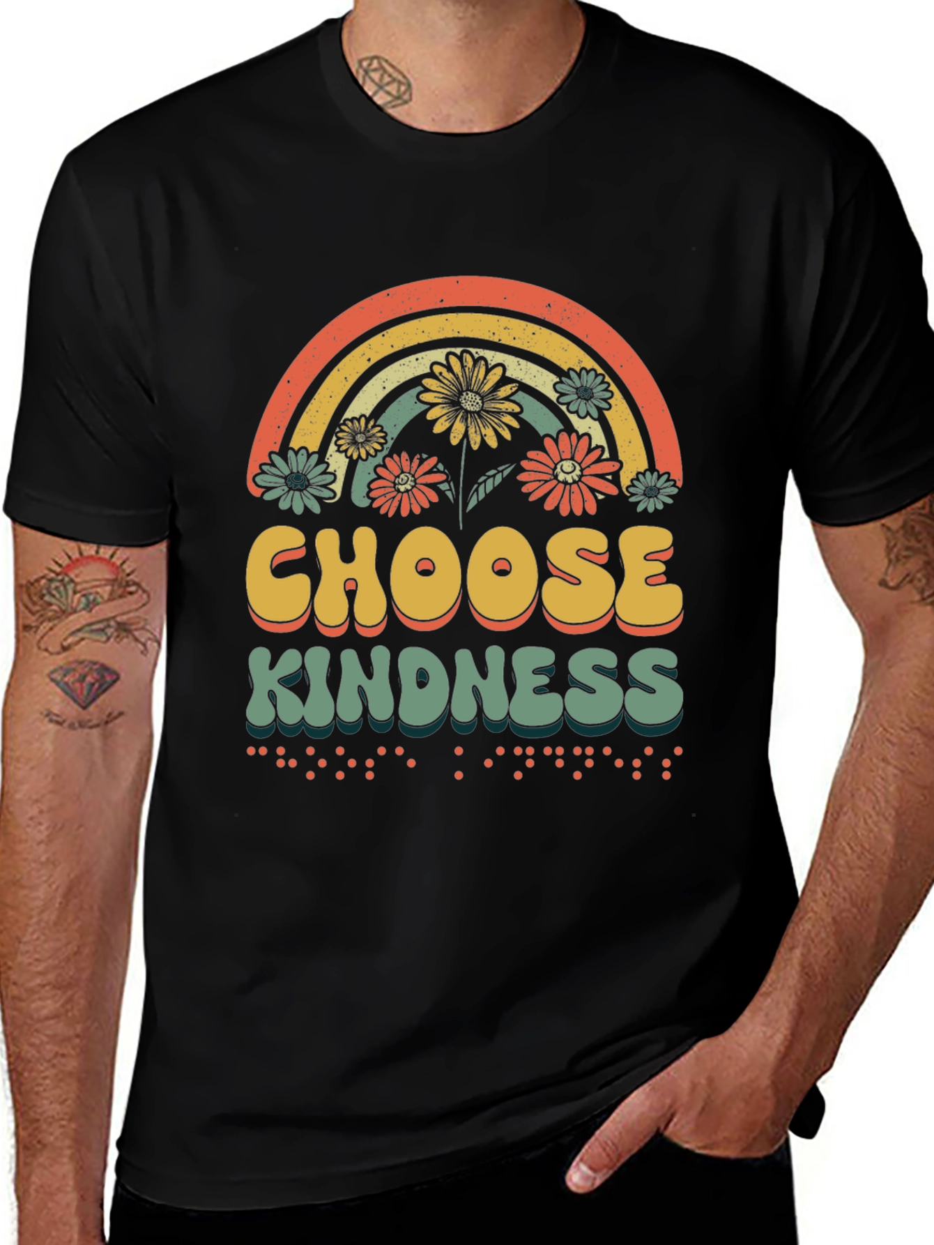Choose Kindness T-Shirt Rainbow Graphic Tee