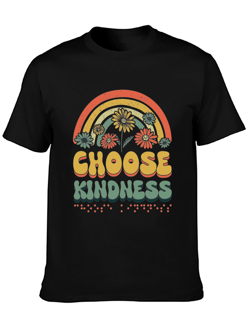 Choose Kindness T-Shirt Rainbow Graphic Tee