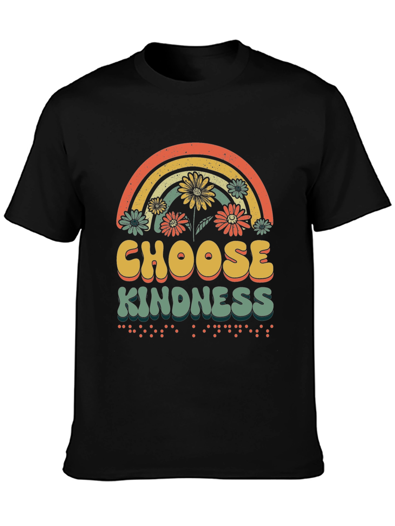 Choose Kindness T-Shirt Rainbow Graphic Tee