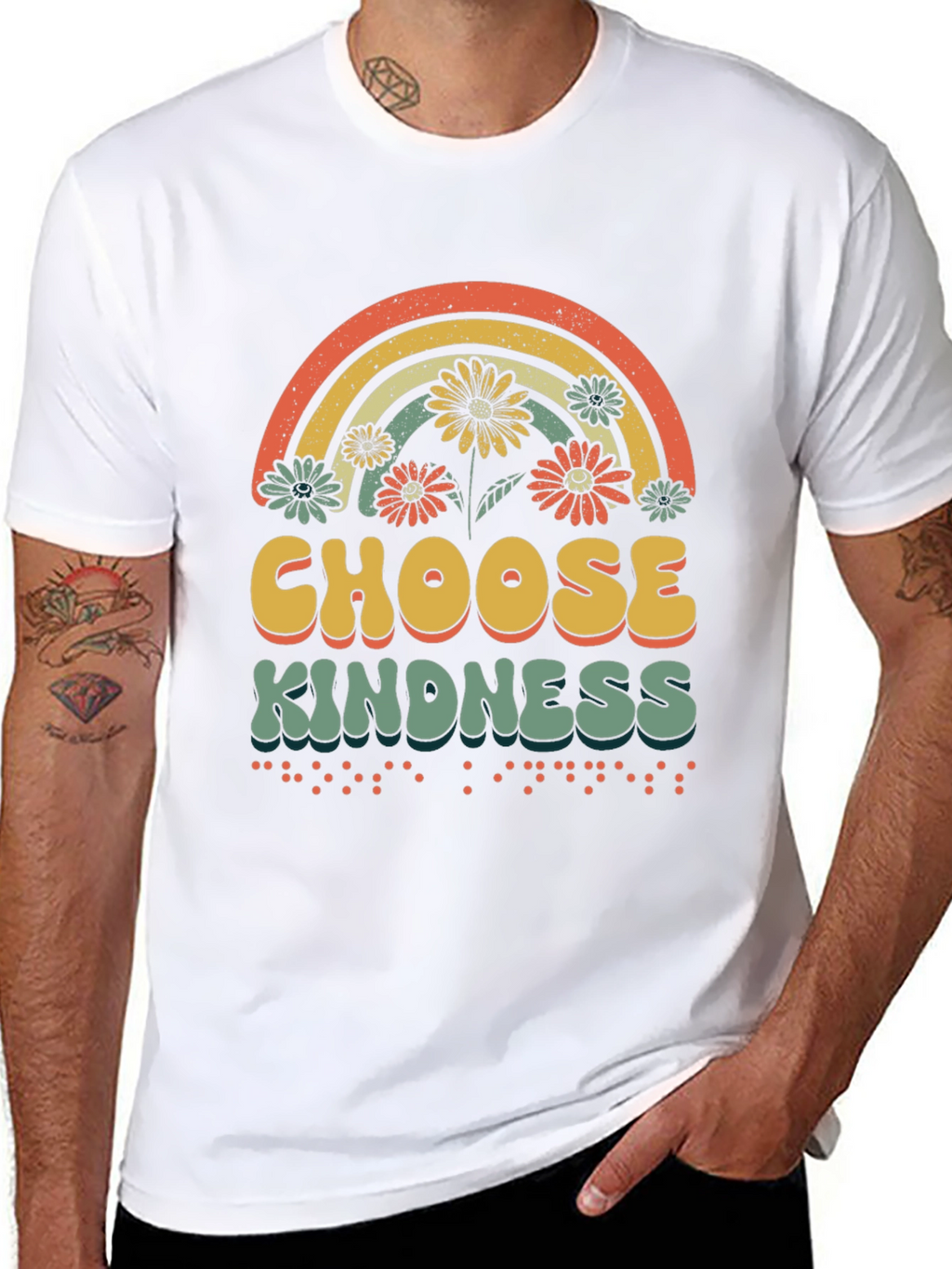 Choose Kindness T-Shirt Rainbow Graphic Tee