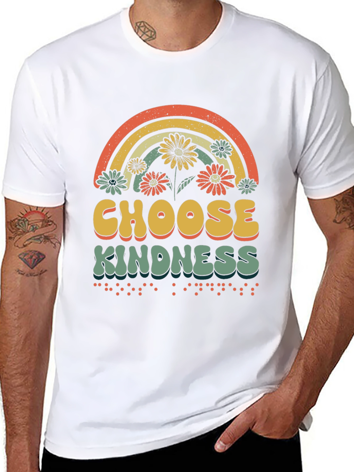 Choose Kindness T-Shirt Rainbow Graphic Tee