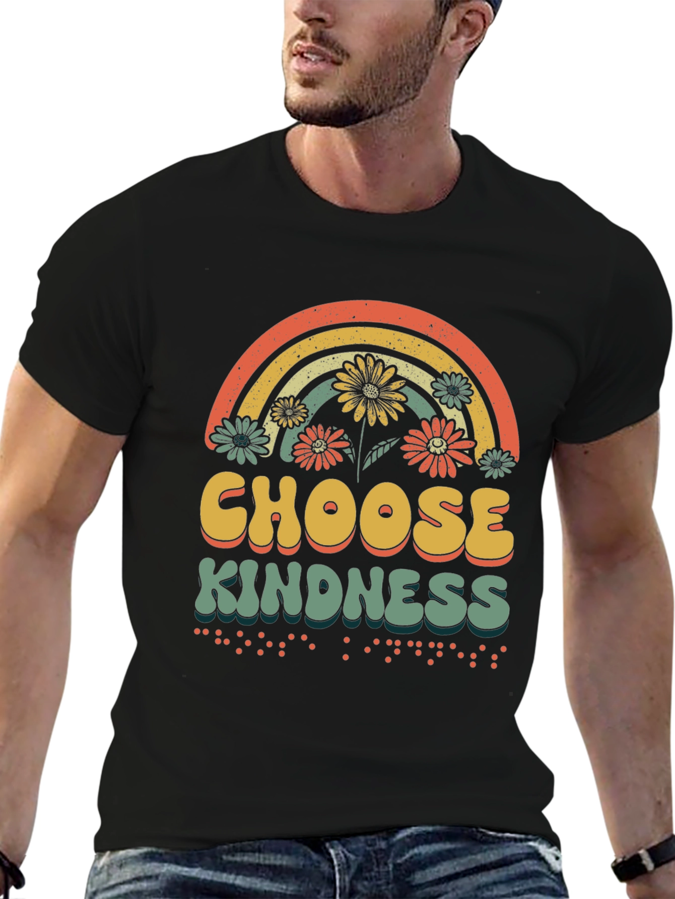 Choose Kindness T-Shirt Rainbow Graphic Tee