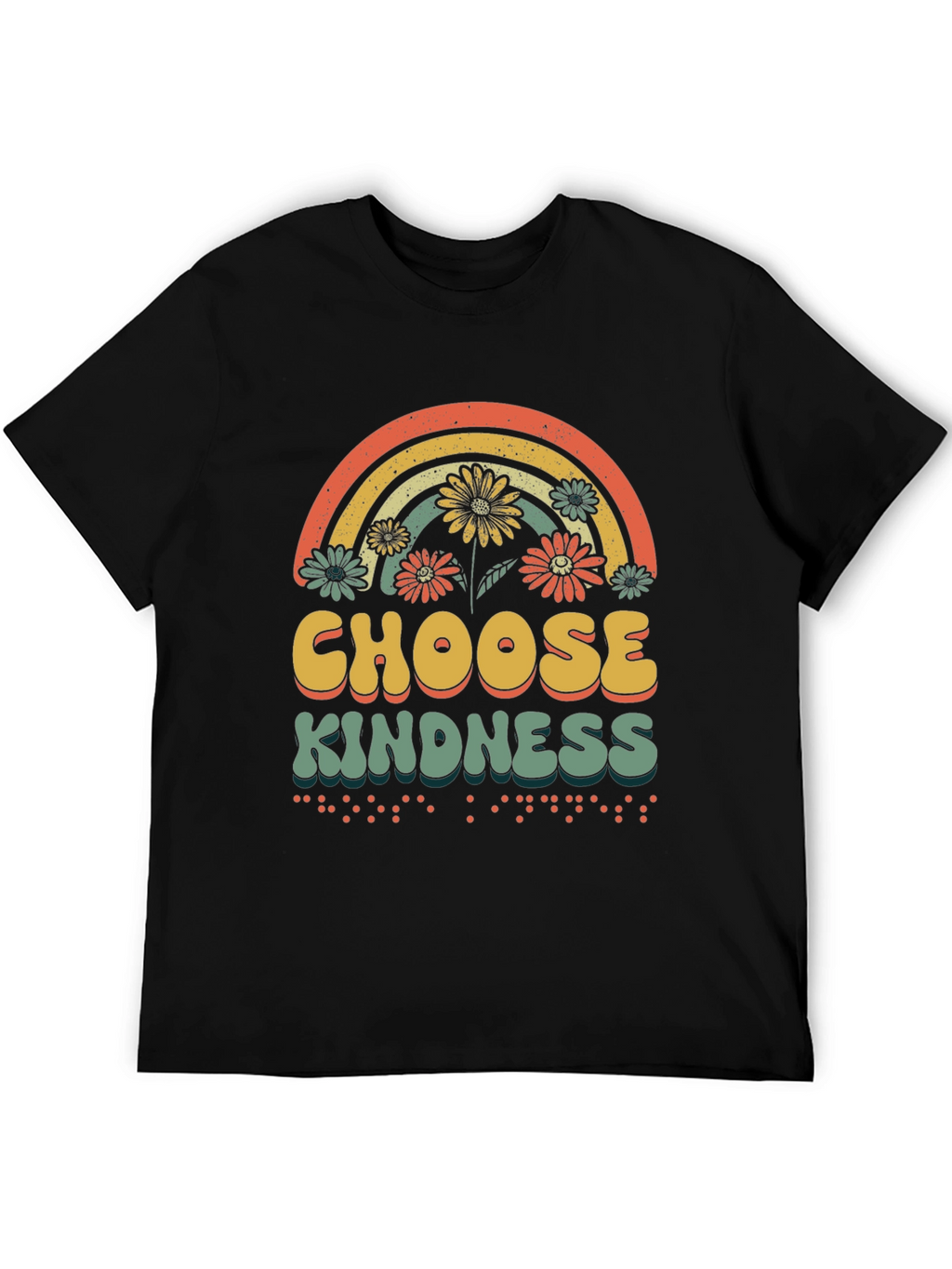 Choose Kindness T-Shirt Rainbow Graphic Tee