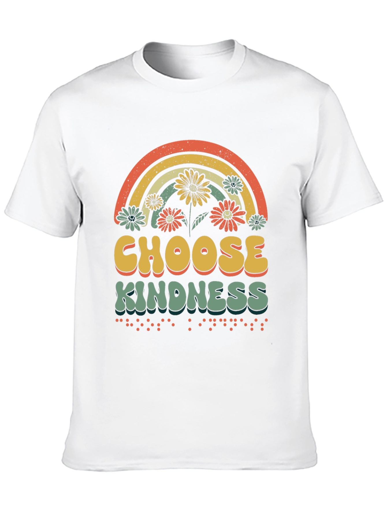 Choose Kindness T-Shirt Rainbow Graphic Tee