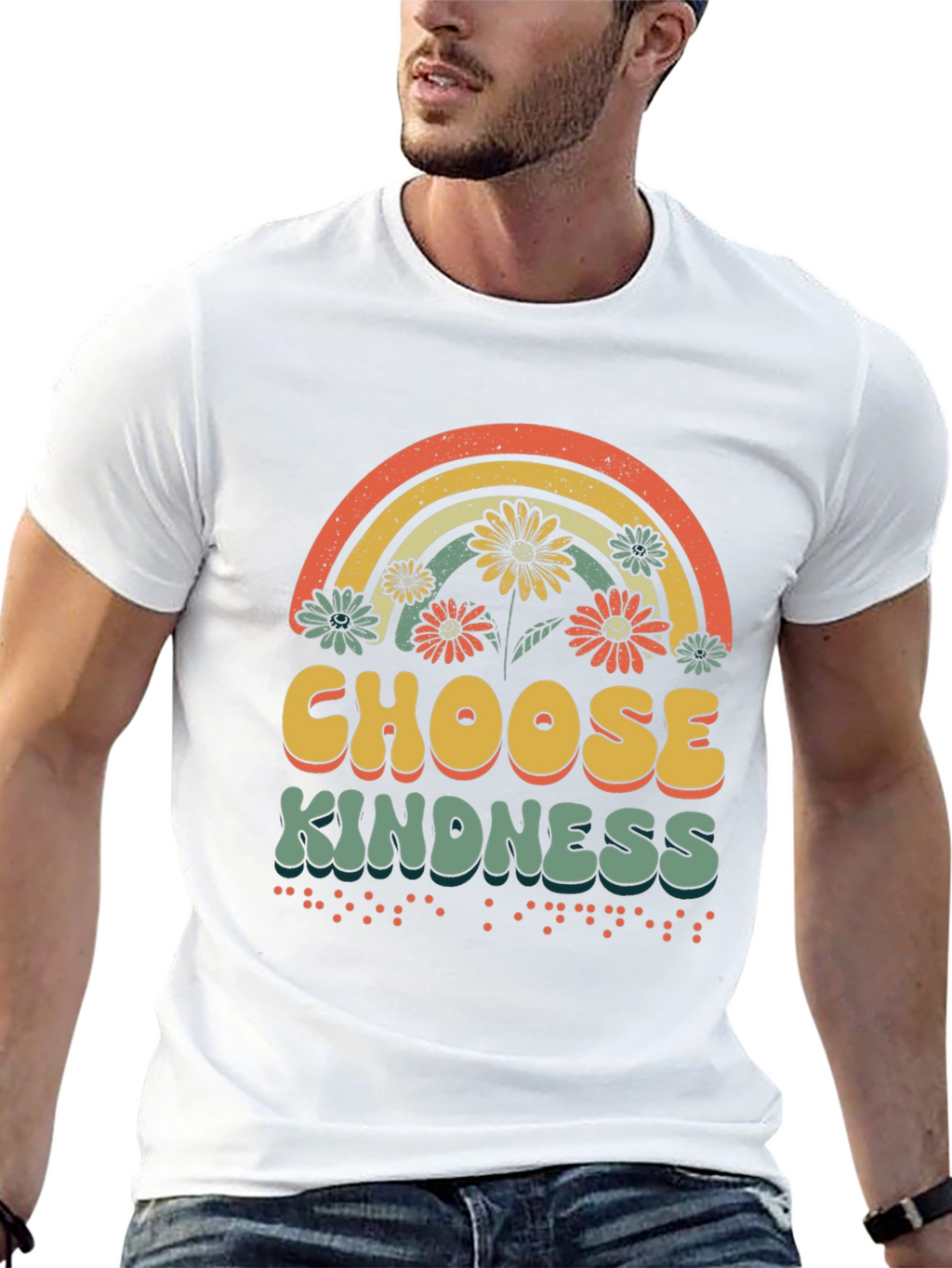 Choose Kindness T-Shirt Rainbow Graphic Tee