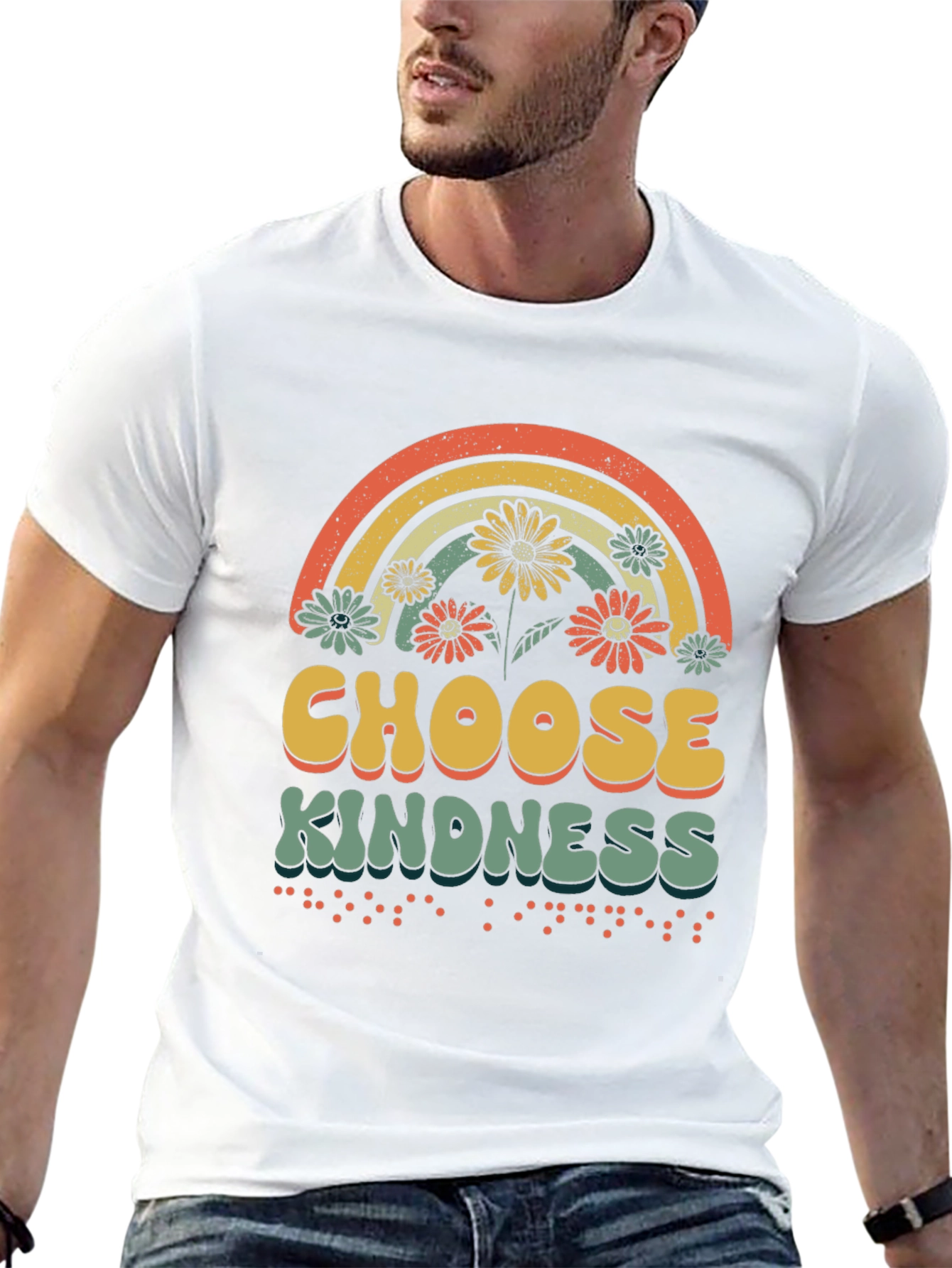 Choose Kindness T-Shirt Rainbow Graphic Tee