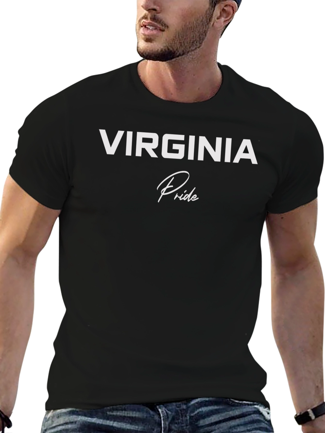 Virginia Pride T-Shirt - Black Graphic Tee