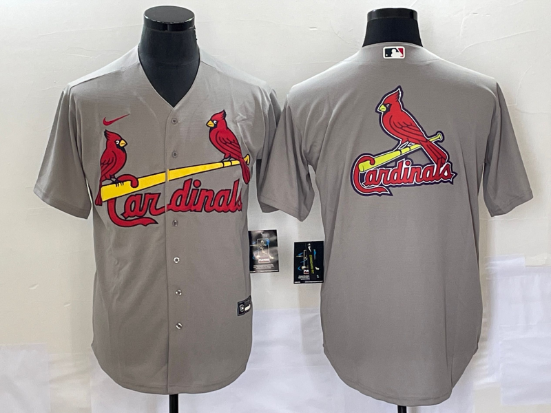 Men's St. Louis Cardinals Gray Alternate Replica Team Jerseys
