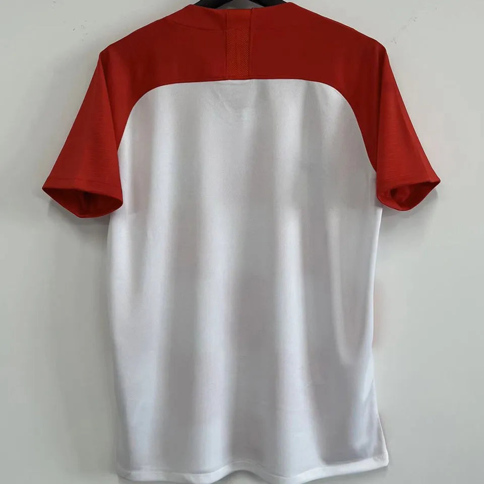 2018 Croatia Home Red White Retro Soccer Jersey Back
