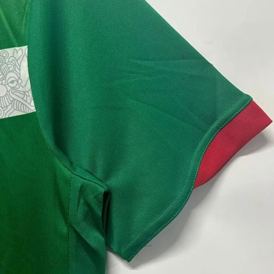 2006 Mexico Home Green Retro Soccer Jersey Detail 3