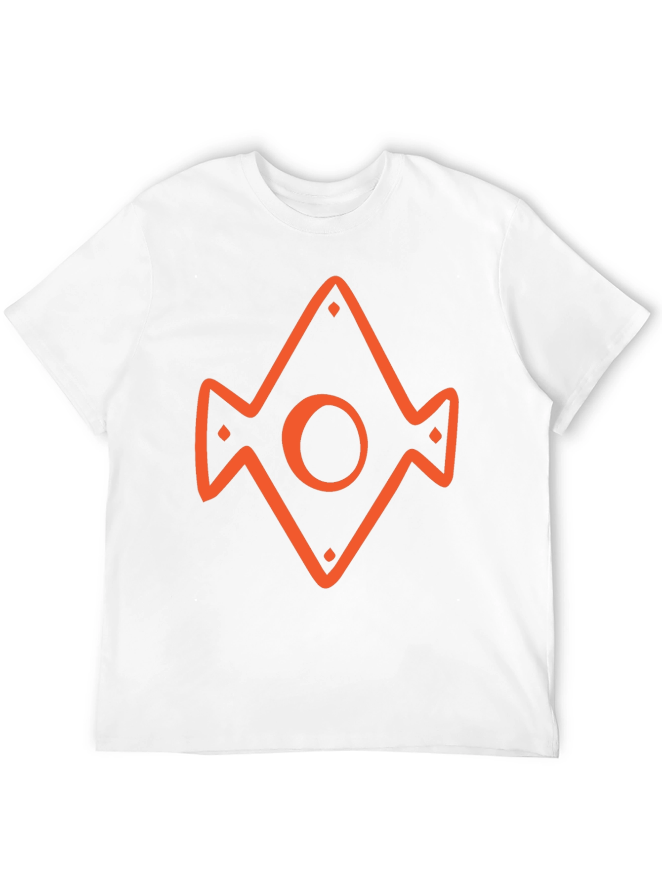 Geometric Icon Graphic Tee - Black