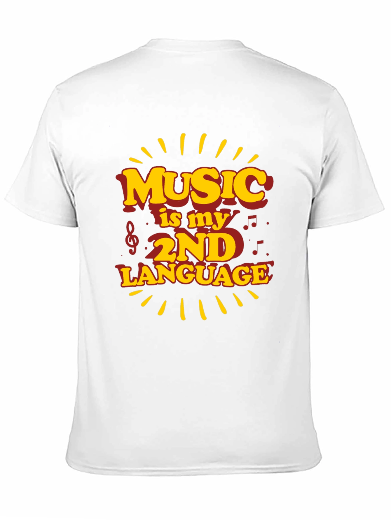 Music is My 2nd Language Graphic Tee