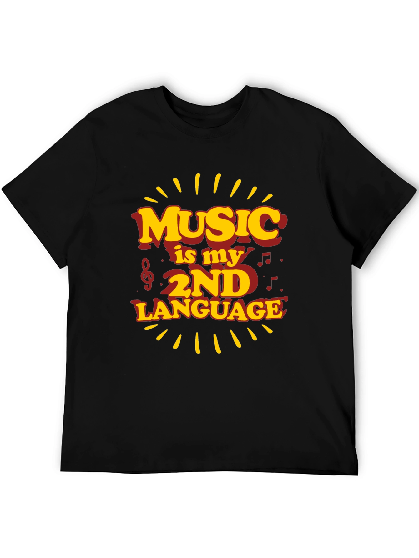 Music is My 2nd Language Graphic Tee