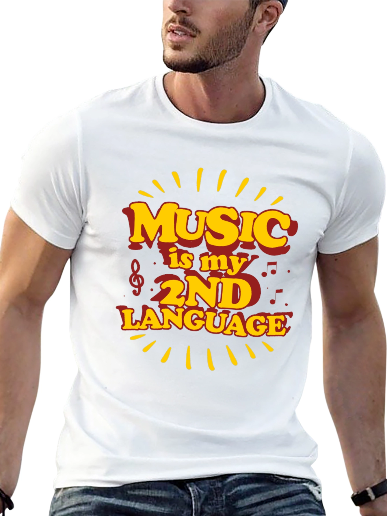 Music is My 2nd Language Graphic Tee