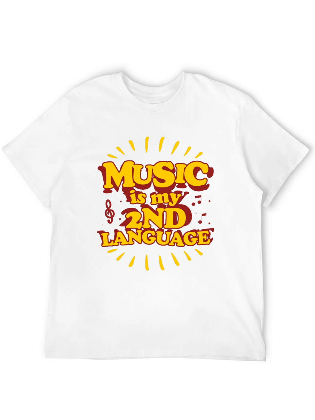 Music is My 2nd Language Graphic Tee