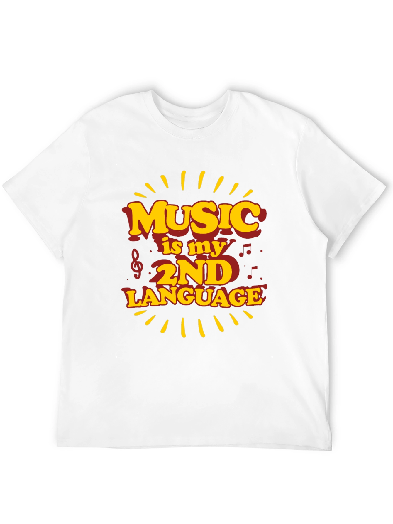 Music is My 2nd Language Graphic Tee