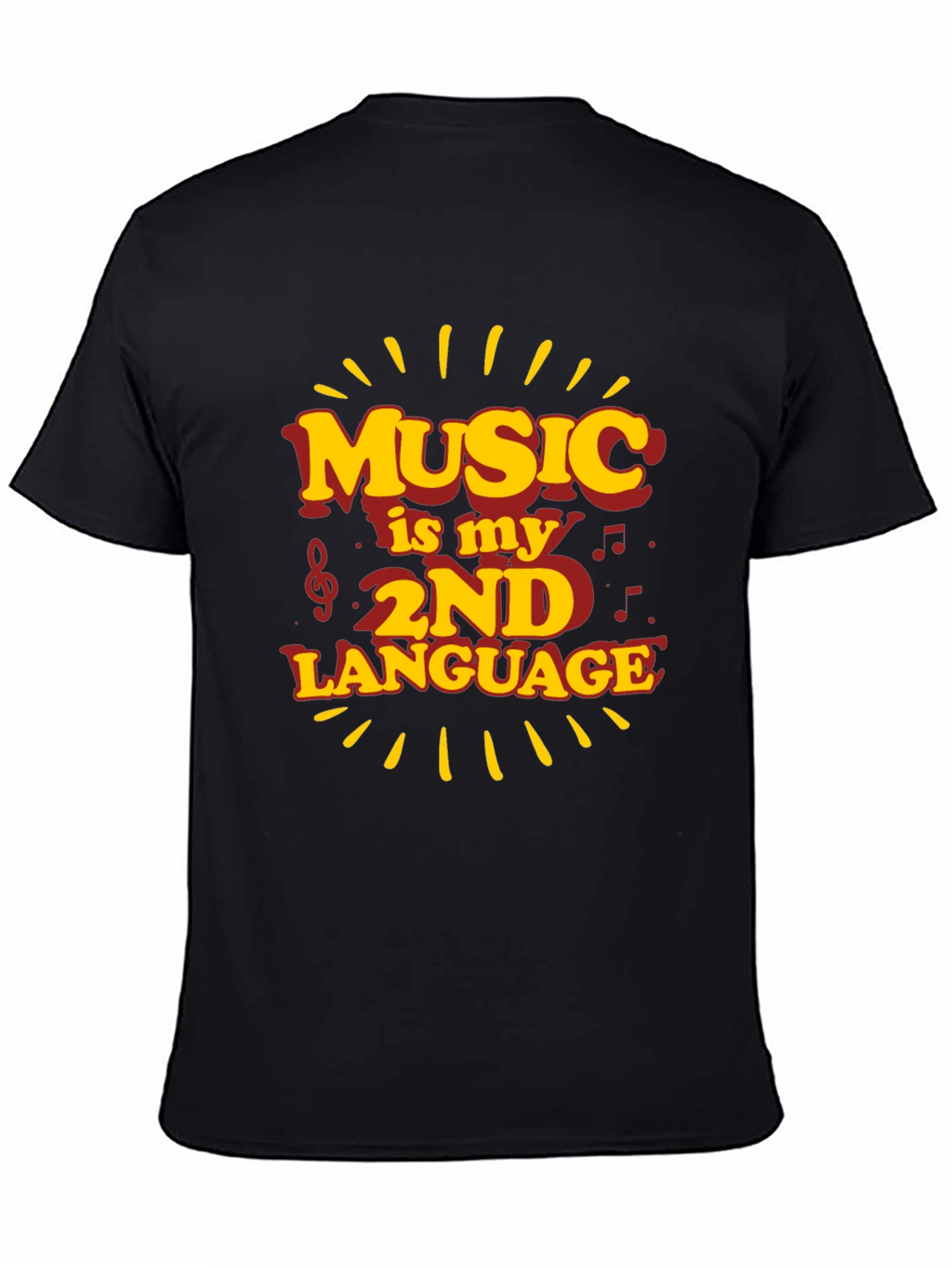 Music is My 2nd Language Graphic Tee