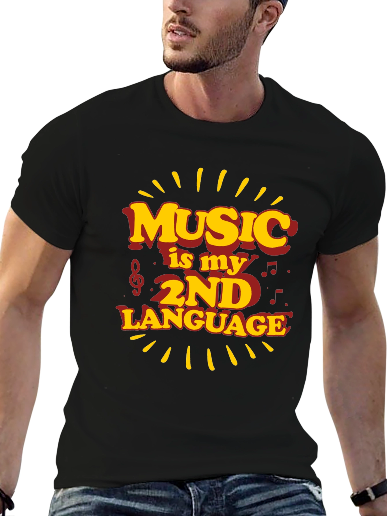 Music is My 2nd Language Graphic Tee