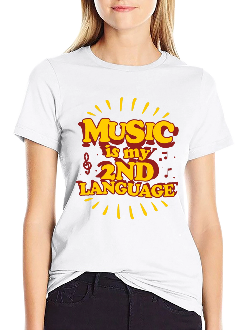 Music is My 2nd Language Graphic Tee