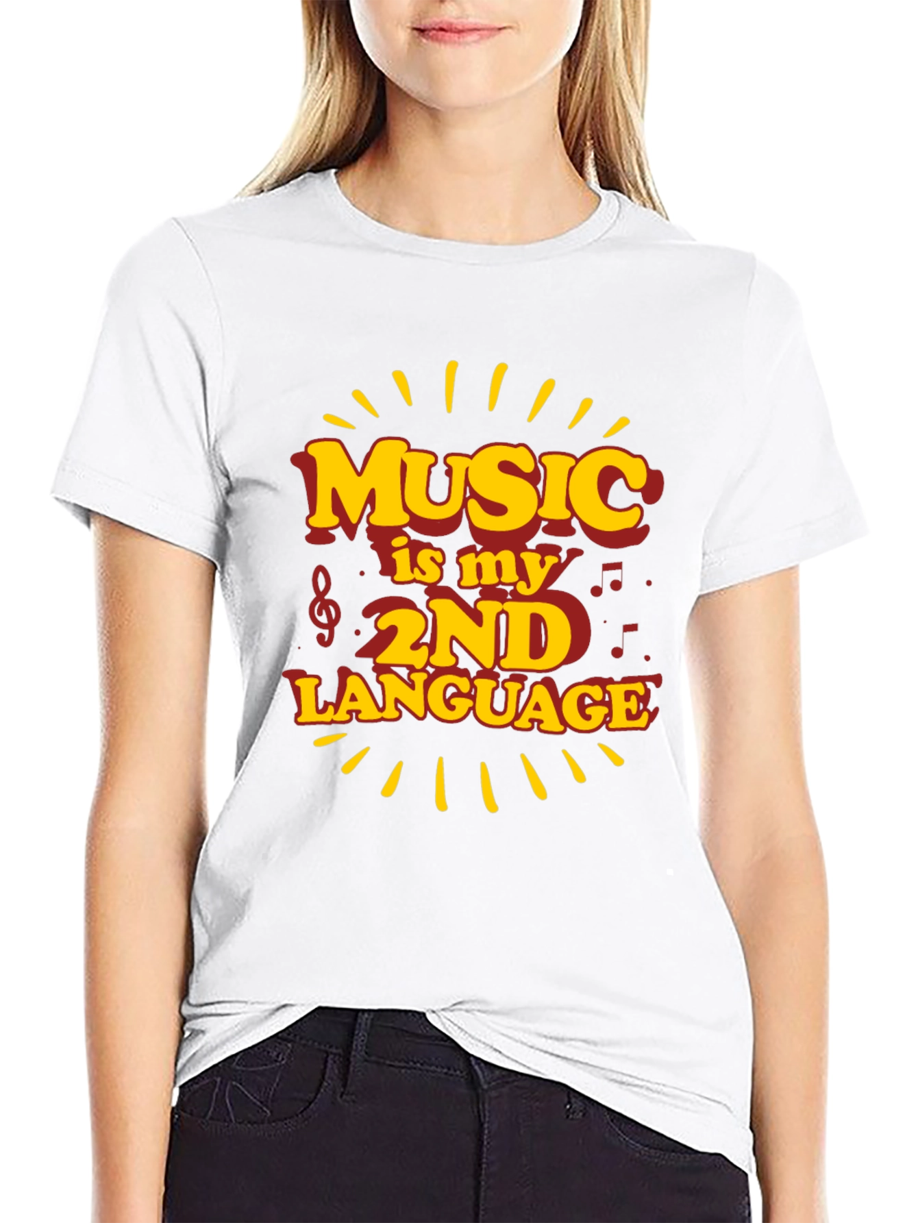 Music is My 2nd Language Graphic Tee