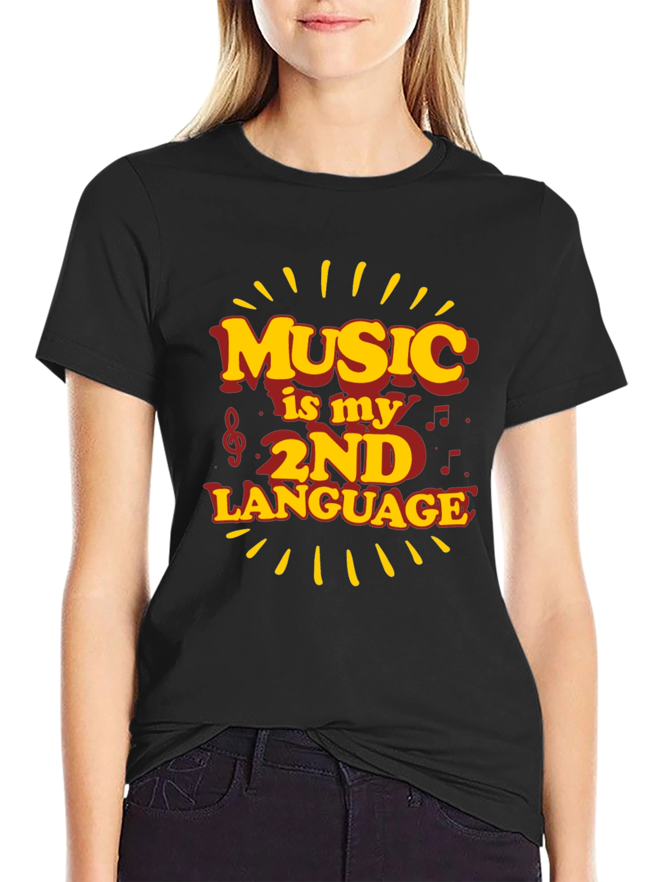Music is My 2nd Language Graphic Tee