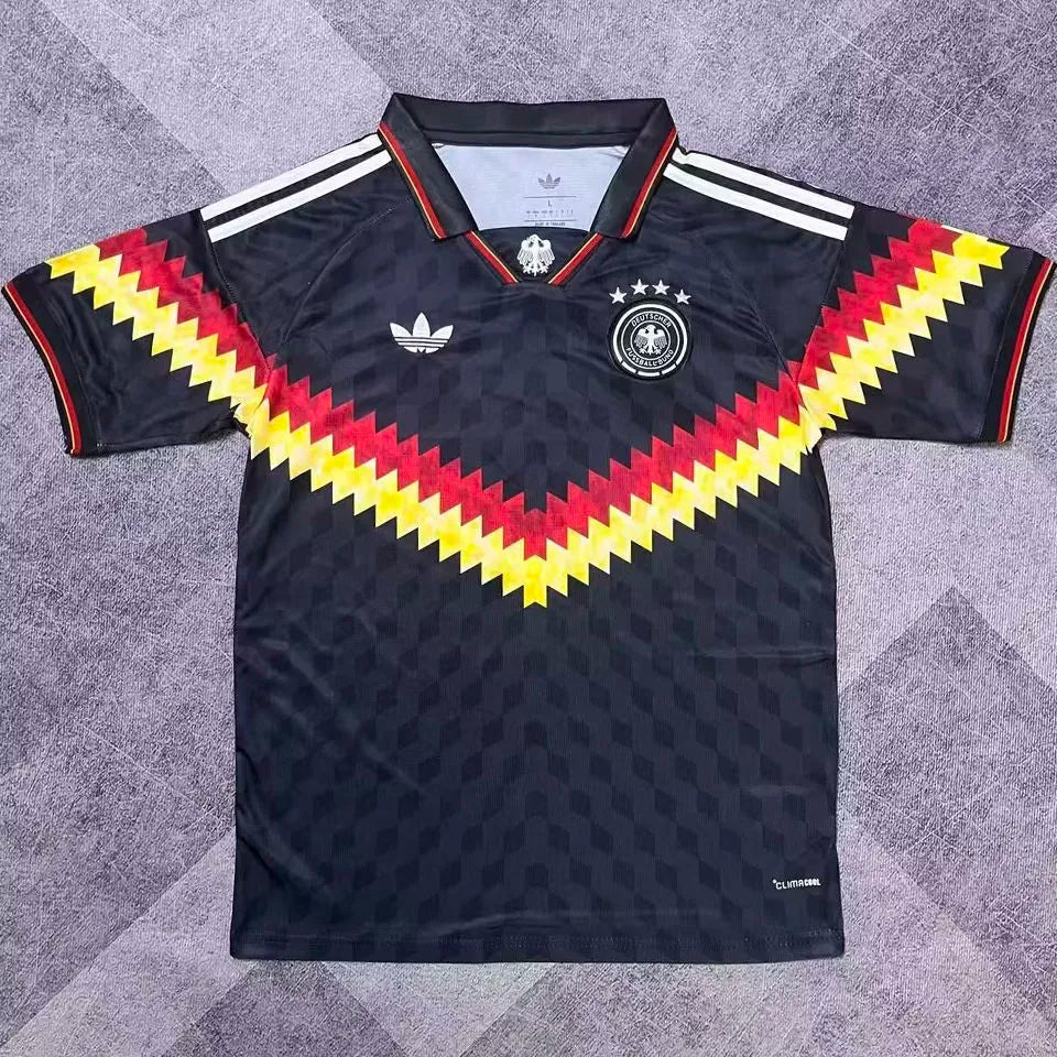 2026/27 Germany Black Retro Style Soccer Jersey Front