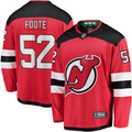 Men's New Jerseys Devils Cal Foote #52 Red Player Game Jerseys
