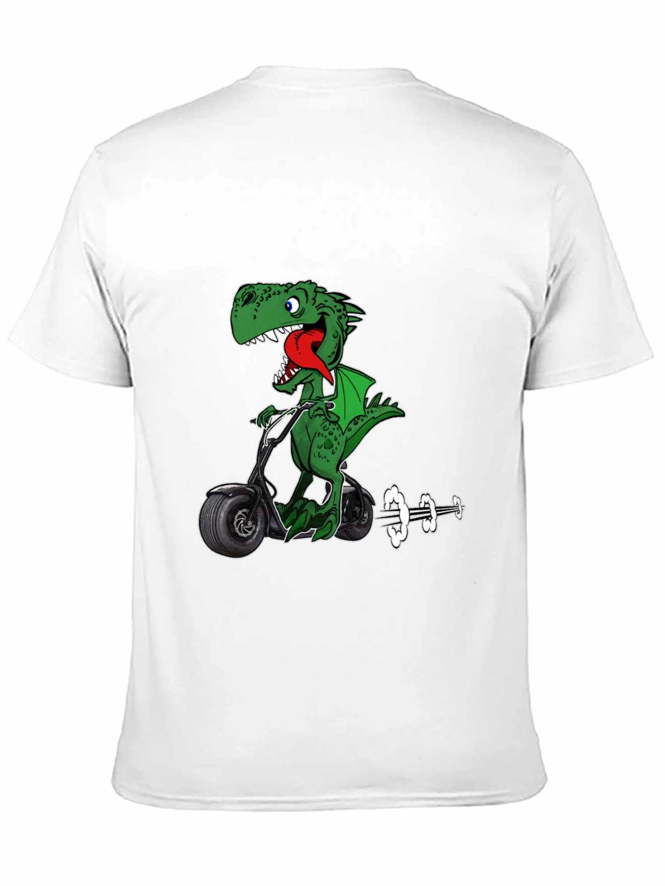 Dino Scooter Graphic T-Shirt