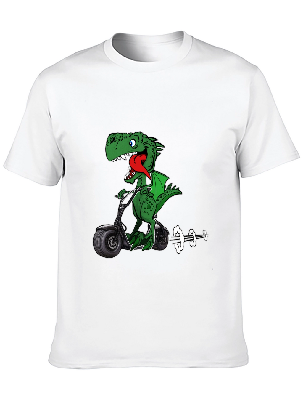 Dino Scooter Graphic T-Shirt