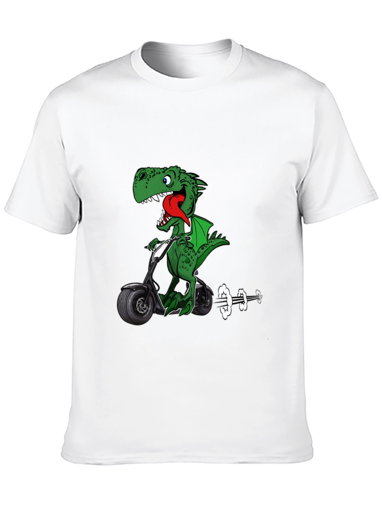 Dino Scooter Graphic T-Shirt