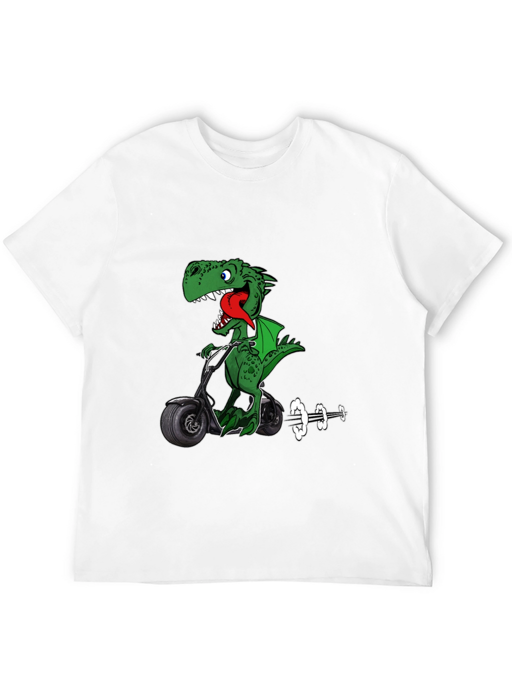 Dino Scooter Graphic T-Shirt