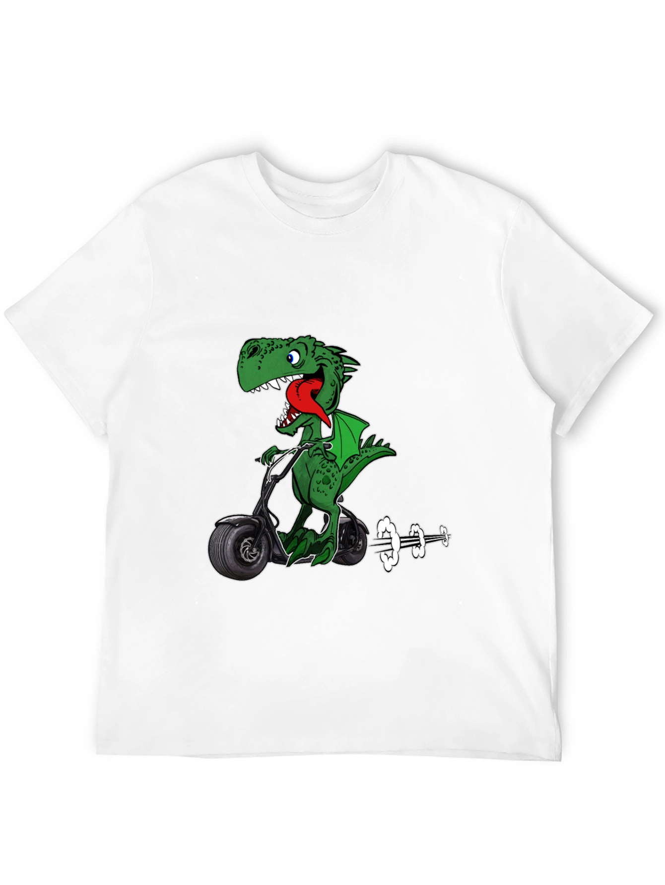 Dino Scooter Graphic T-Shirt
