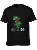 Dino Scooter Graphic T-Shirt