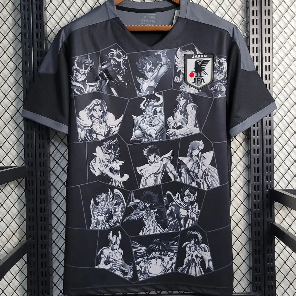 2023 Japan Anime Saint Black Fans Soccer Jersey Front