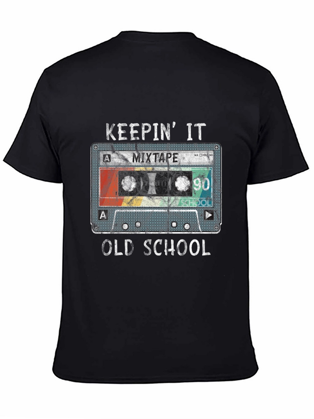 Keepin It Old School 90s Mixtape Cassette T-Shirt