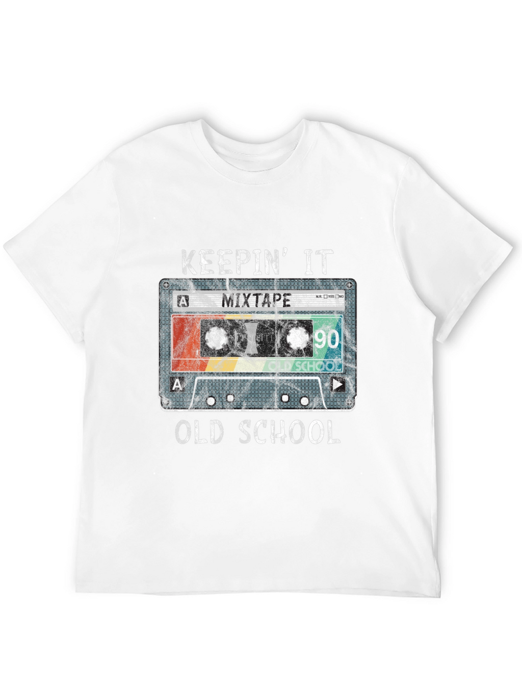 Keepin It Old School 90s Mixtape Cassette T-Shirt