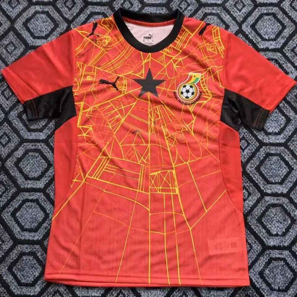 2026/27 Ghana Yellow Special Edition Fans Soccer Jersey Detail 3