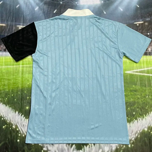 1996 AD x oasis x Bolt Makers Arms Blue Retro Fans Soccer Jersey Back