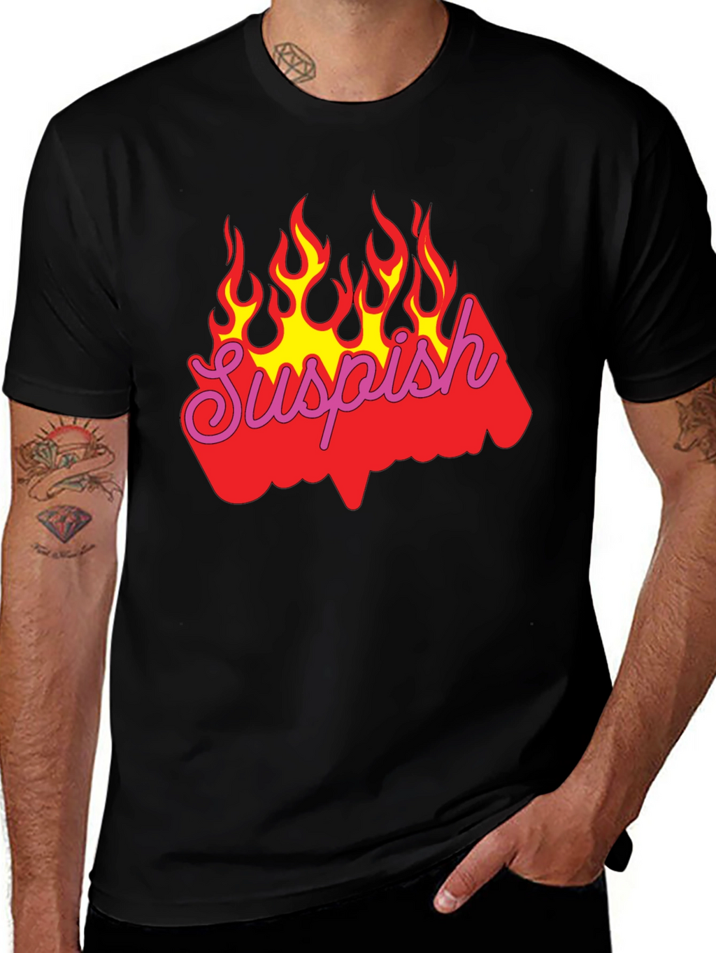 Suspish Flame Graphic T-Shirt