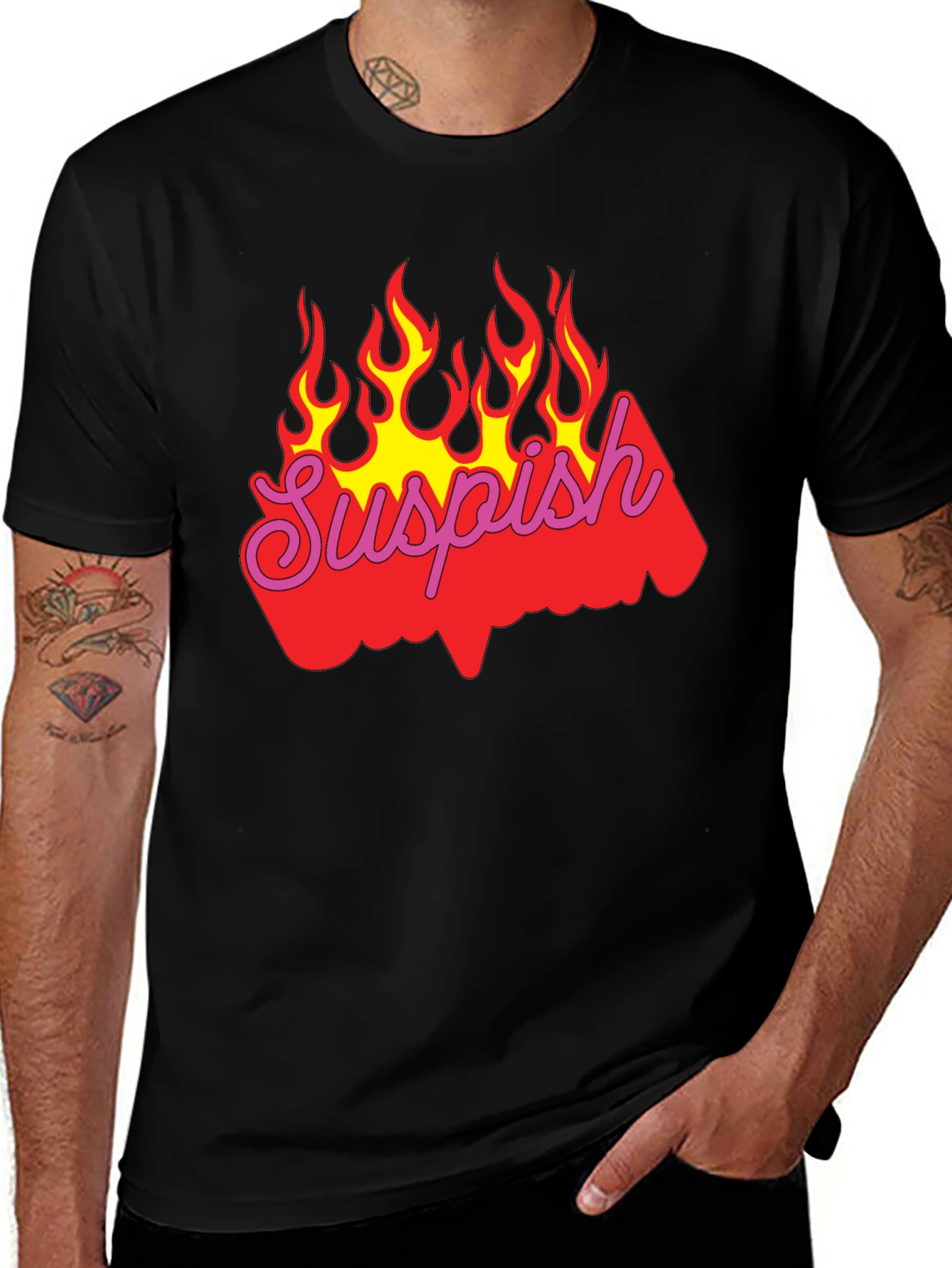 Suspish Flame Graphic T-Shirt