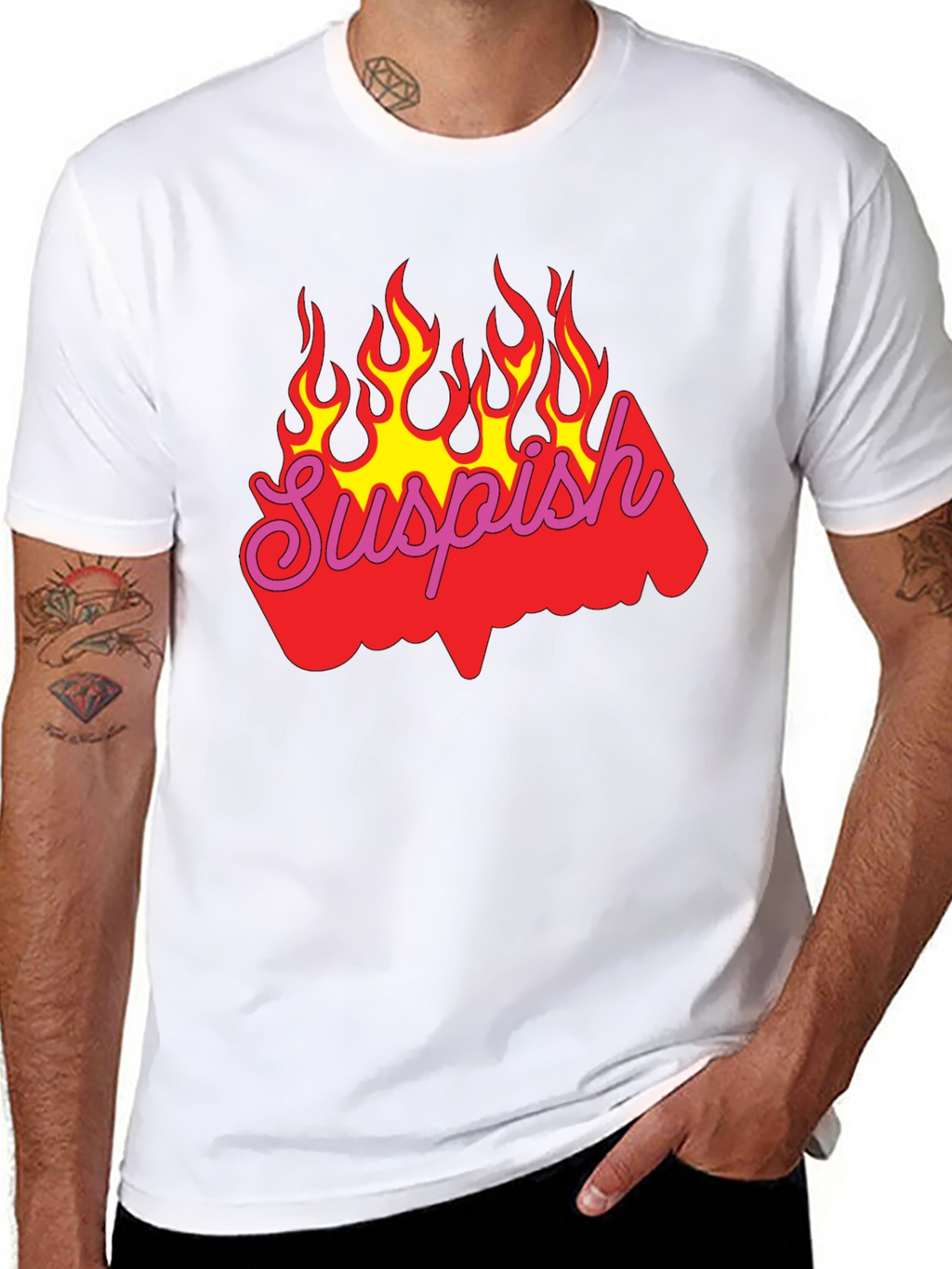 Suspish Flame Graphic T-Shirt