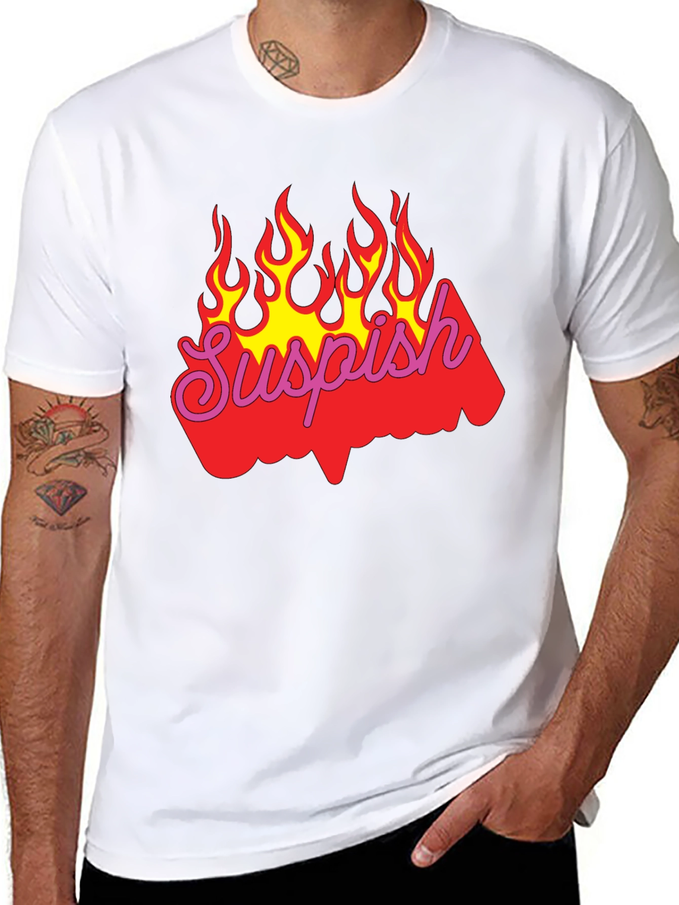 Suspish Flame Graphic T-Shirt