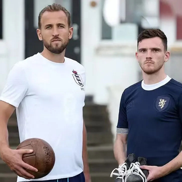2023 England 150th Anniversary White Soccer Jersey Detail 2