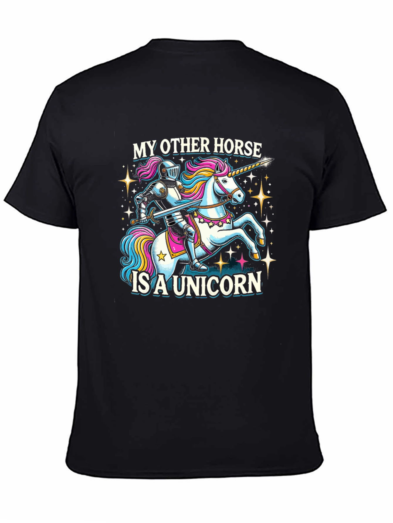 Unicorn Horse T-Shirt - Knight on Unicorn