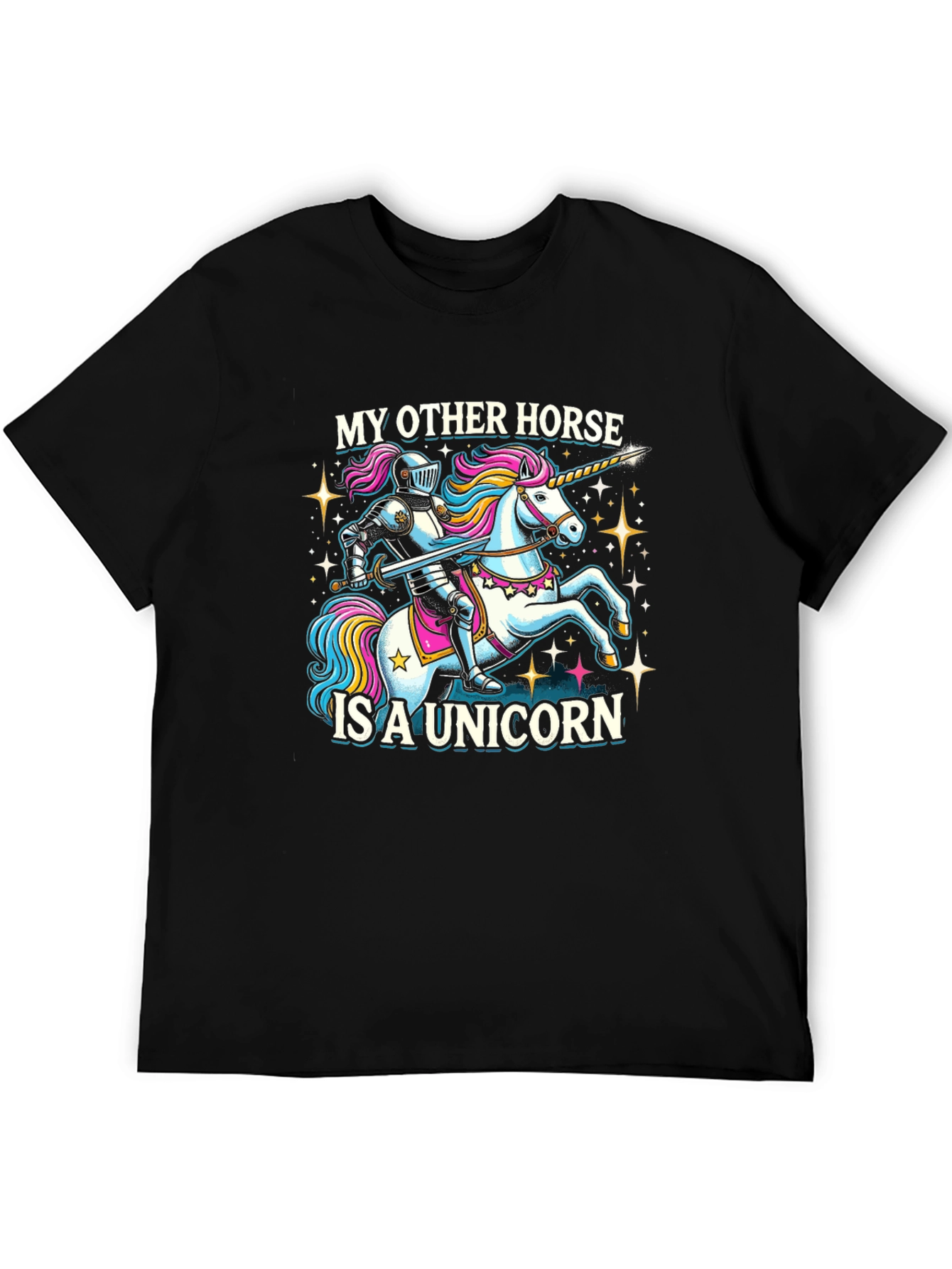 Unicorn Horse T-Shirt - Knight on Unicorn