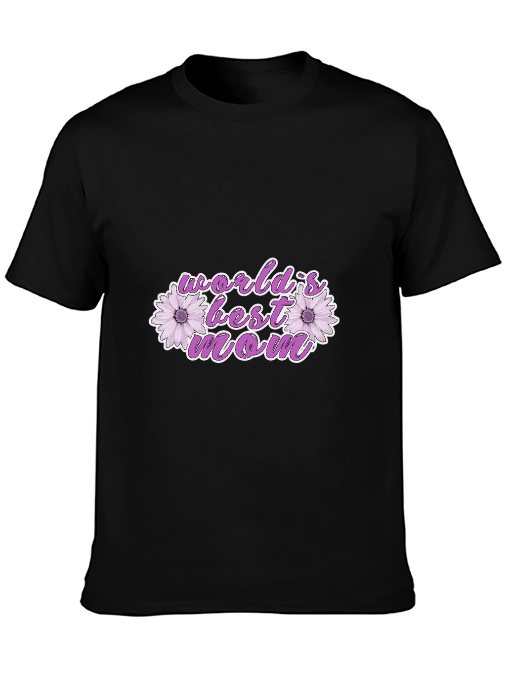 Worlds Best Mom Floral Graphic T-Shirt