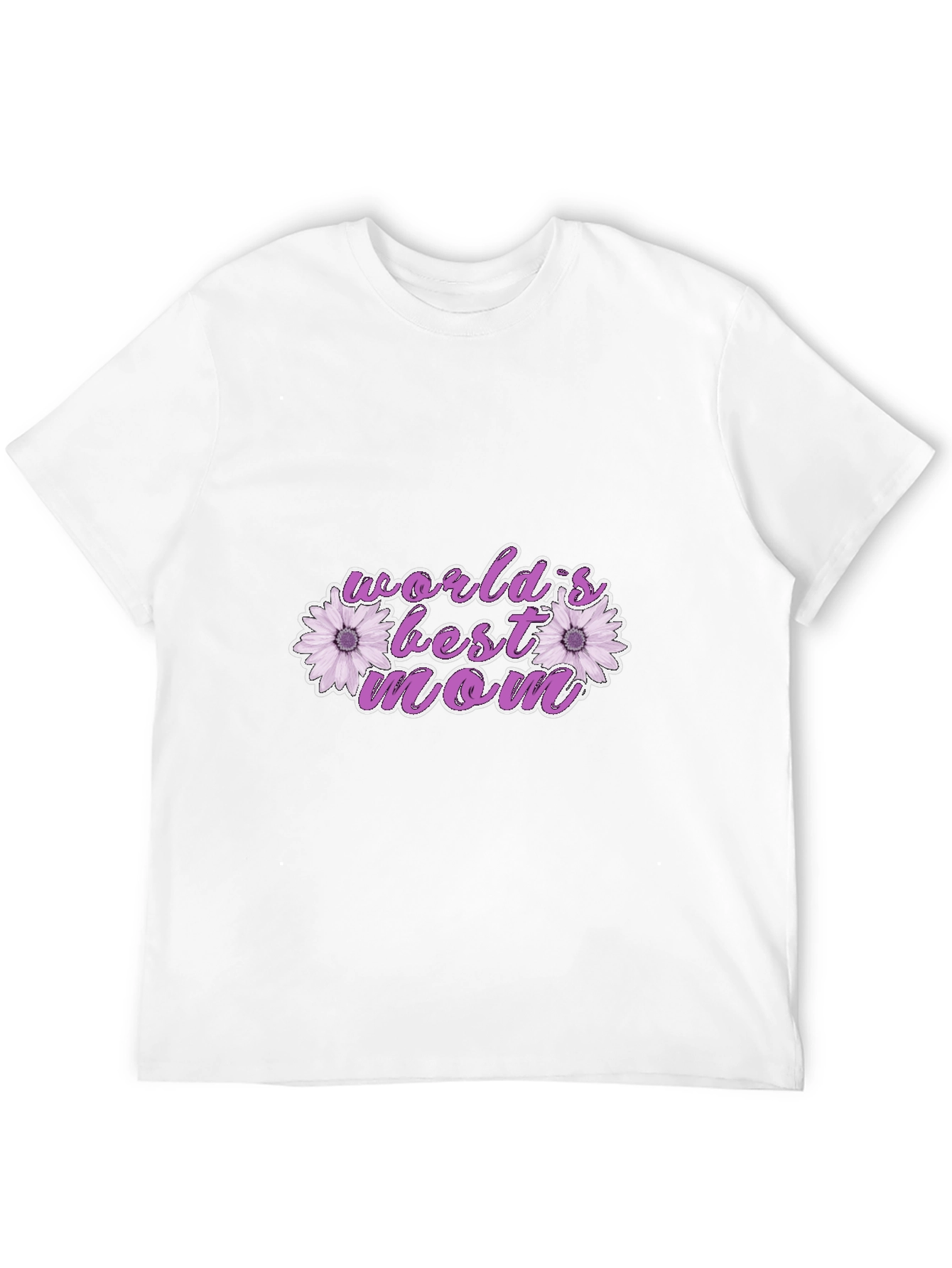 Worlds Best Mom Floral Graphic T-Shirt