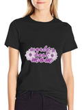 Worlds Best Mom Floral Graphic T-Shirt