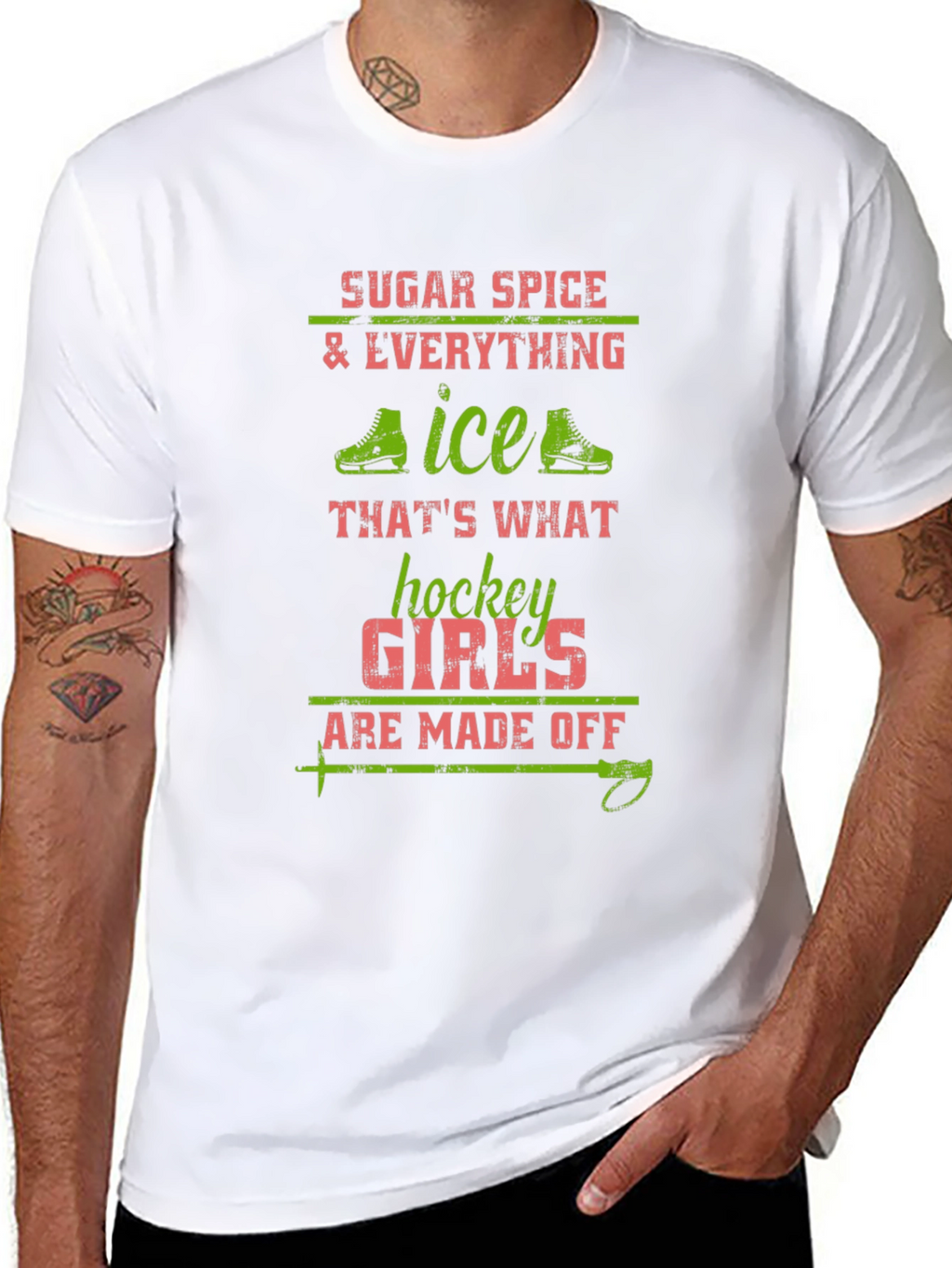 Sugar Spice & Ice Hockey Girls T-Shirt