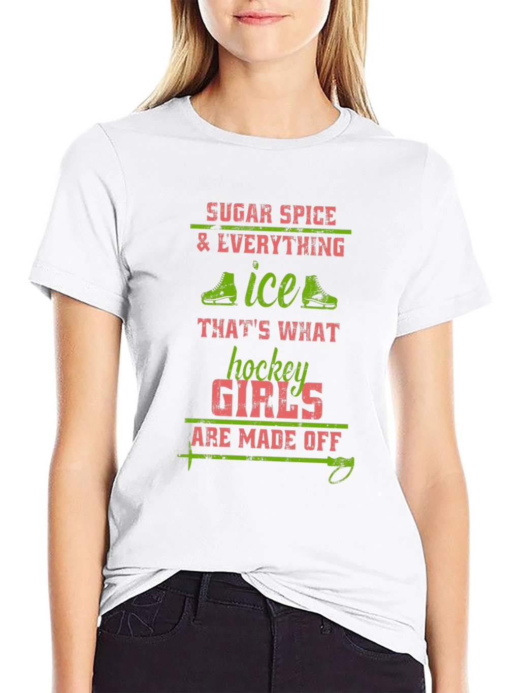 Sugar Spice & Ice Hockey Girls T-Shirt